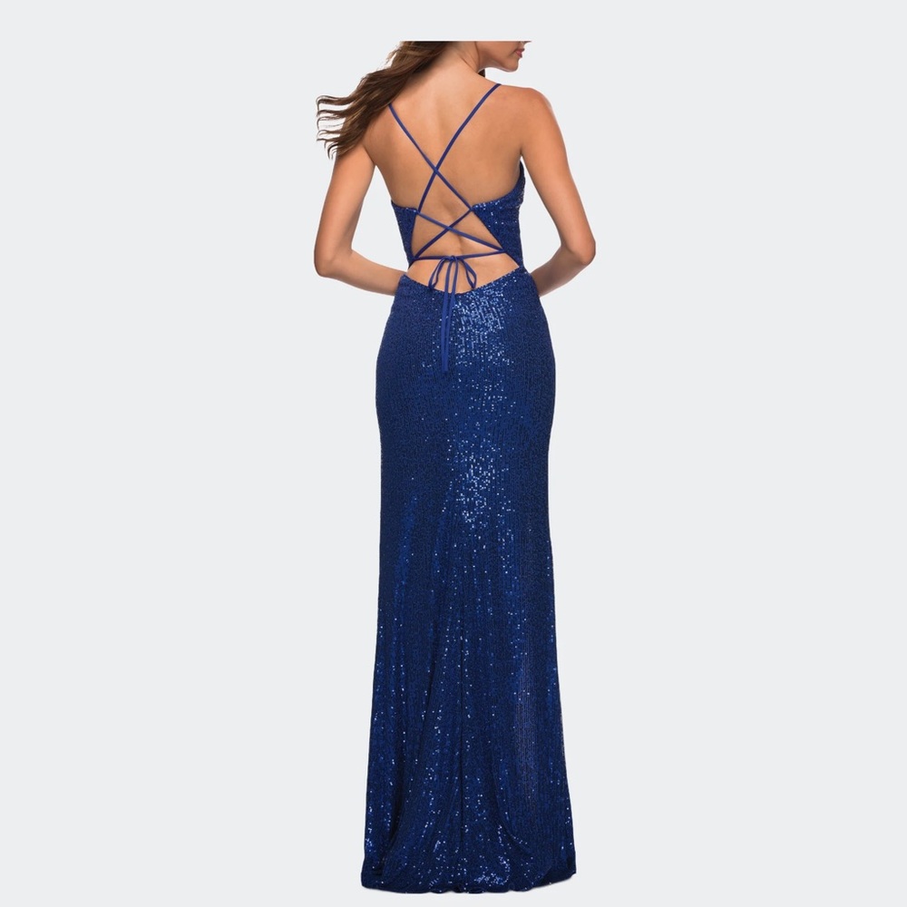 La Femme stunning sequin gala gown size 8- Prom